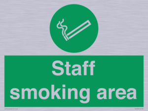 Staff smoking area